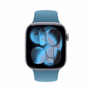 Crong Liquid siksniņa Apple Watch 44 / 45 / 46 / 49 mm, tumši zils