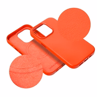 LEATHER MAG COVER viedtālruņa apvalks IPHONE 16 Plus sarkans