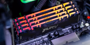 Kingston Technology FURY 16GB 3200MT/s DDR4 CL16 DIMM (komplekts no 2) Renegade RGB