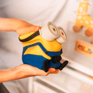 Minions Boba mīksta silikona LED naktslampiņa bērniem, 15 cm