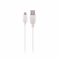 Maxlife MXTC-01 lādētājs 1x USB 2.1A balts + USB-C kabelis