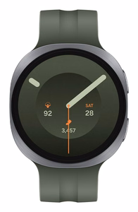 Samsung Galaxy Watch9 44 mm viedpulkstenis ar 3,81 cm (1,5 collu) AMOLED 480 × 480 skārienekrānu, Wi-Fi un GPS, sudraba krāsā