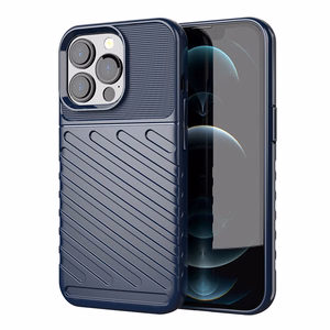 Thunder Case гибкий прочный защищённый TPU чехол для iPhone 13 Pro синий