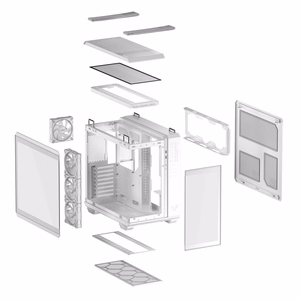 Datora korpuss ASUS TUF Gaming GT502 Horizon MidiTower ATX Balts