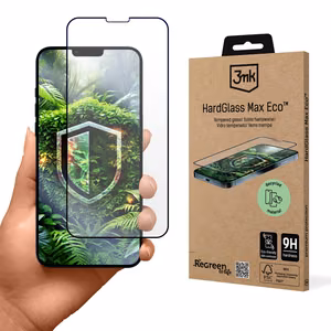 Rūdītais stikls 3mk HardGlass Max Eco Apple iPhone 13/13 Pro/14