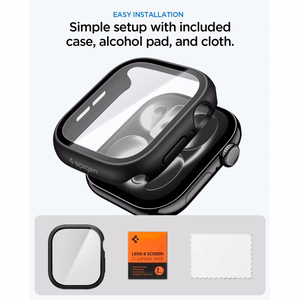 Spigen Thin Fit 360 vāciņš modelim Apple Watch 42 mm – melns