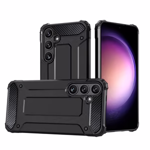 Hybrid Armor viedtālruņa apvalks Samsung Galaxy A15 - melns