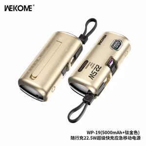 Внешний аккумулятор WK Design "WP-19" титановый 5000mAh (22.5W)