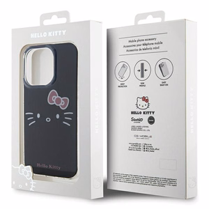 Hello Kitty IML Kitty Face Viedtālruņa apvalks (m) iPhone 15 Pro Max - melns (m)