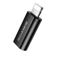 Borofone adapteris BV26A - Type C uz Lightning - melns