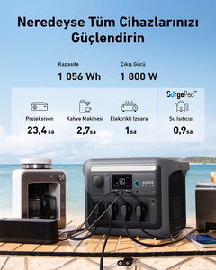 Anker Solix C1000X pārnēsājama elektrostacija 8 1800 W 12.9 kg