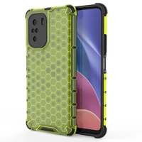 Honeycomb apvalks bruņu apvalks ar TPU buferi Xiaomi Redmi K40 Pro+ / K40 Pro / K40 / Poco F3 zaļš