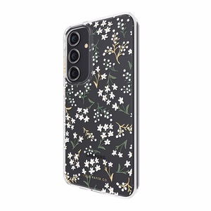 Rifle Paper Co. īpaši plāns pretmikrobu vāciņš ierīcei Samsung Galaxy S24+, ar “Petite Fleurs” rakstu