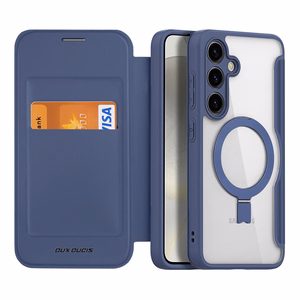 Dux Ducis Skin X Pro apvalks ar magnētisko gredzenu / statīvu Samsung S24+ - zils