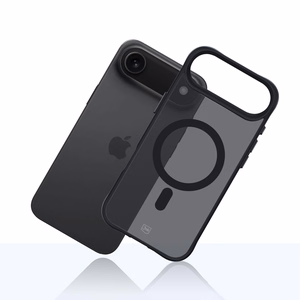 3mk Smoke magnētiskais viedtālruņa apvalks iPhone 17 Air - melns daļēji caurspīdīgs