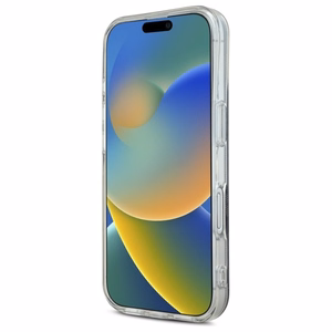 Guess IML 4G Magnētiskais viedtālruņa apvalks iPhone 16 Plus - melns