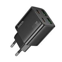 Lādētājs Hoco 2 x USB C + 2 x USB A QC3.0 PD 3A 20W N55 melns