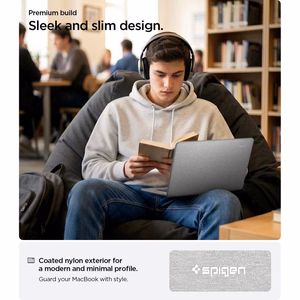 Spigen Urban Fit aizsargapvalks MacBook Air 13" 2023 / 2024 / 2025 / 2026 – pelēks