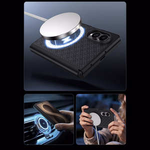 Benks Magnetic Armor Grid Pro Grand Combo maciņš Samsung Galaxy Z Fold 8, melns (C.K.FL.SA.BK.C060)