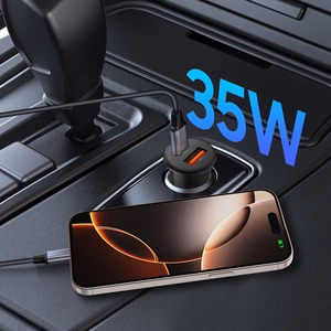 Tech-Protect CC02 35W Car Charger 2-Port USB-C / USB-A - Black
