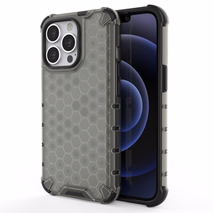 Honeycomb Case броневой чехол с TPU бампером для iPhone 13 Pro чёрный