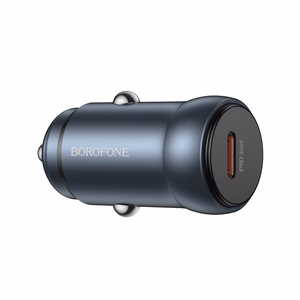 Borofone Auto lādētājs BZ32 Fresh - C tipa - PD 30W pelēks