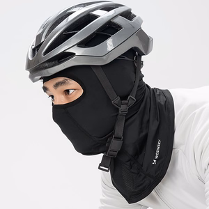 Wozinsky WKM-01B balaklavas sejas maska motociklam un velosipēdam - melna