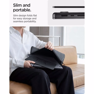 Spigen SlimFold LD201-S6 klēpjdatora statīvs, pelēks