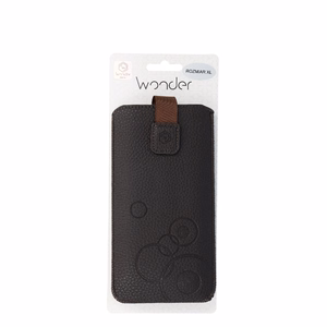 Чехол-пауч Wonder Deko (размер L) для iPhone 13 Mini/12 Mini/SE 2020/2022/7/8 шоколадный