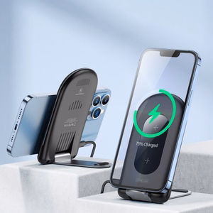 Беспроводное зарядное устройство Duzzona "W2" чёрное 15W