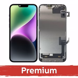 LCD displejs saderīgs ar iPhone 14 Melns (INCELL / Premium) /*Removable IC*/