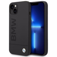 Viedtālruņa apvalks BMW BMHMP14MSLBLBK iPhone 14 Plus 6.7 "melns / melna cietais apvalks Silikona Paraksta Logotips Magnētiskais