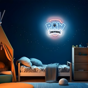 Piekarināms Paw Patrol LED neona gaismeklis uz organiskā stikla – logotips OW-130146