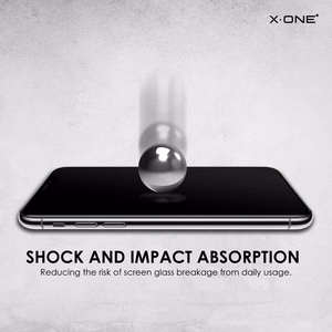 X-ONE pilna pārklājuma īpaši izturīgs matēts aizsargstikls 9H – paredzēts iPhone 17 Air