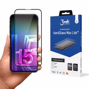 Apple iPhone 15 Plus - 3mk aizsargstikls HardGlass Max Lite™