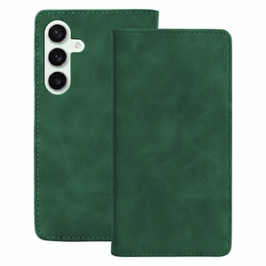 Smart Suede maciņš priekš Samsung Galaxy S24, zaļš