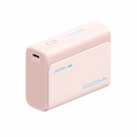 Powerbank Cuktech CP13 30W 10000mAh USB-C + USB-A - rozā krāsā