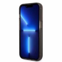 Karl Lagerfeld Glitter Karl's Head viedtālruņa apvalks iPhone 14 Pro Max - melns