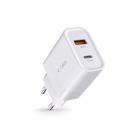 Tech-Protect C30W lādētājs USB-C PD 30W / USB-A QC 3.0 - balts