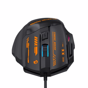 Wozinsky WMGK-1179W vadu optiskā spēļu pele, 7200 DPI, ar apgaismojumu, melna