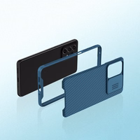 Nillkin CamShield Pro viedtālruņa apvalks bruņu apvalks ar kameras aizsargu Samsung Galaxy A73 melns