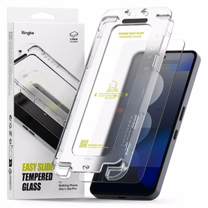 Ringke Easy Slide rūdītais stikls 2 gab. Nothing Phone 3A / 3A Pro - Caurspīdīgs
