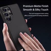 Rock Guard Touch Matte Series viedtālruņa apvalks Samsung Galaxy S25 melns