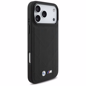 BMW M Quilted Logo MagSafe Чехол для iPhone 17 Pro Max - чёрный