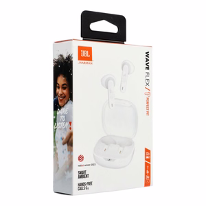 Bezvadu austiņas JBL Wave Flex JBLWFLEXWHT baltas