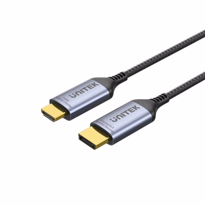 UNITEK KABELIS DISPLAYPORT 1.4 UZ HDMI 2.1, 8K, 1.8M