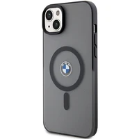 BMW Signature MagSafe macins priekš iPhone 14 Plus/15 Plus - Melns
