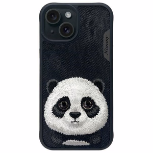 Nimmy Big Eyed Pet 2.0 pandas apvalks iPhone 15 - melns