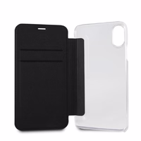 Karl Lagerfeld Signature Glitter Viedtālruņa apvalks iPhone X/Xs - sarkans