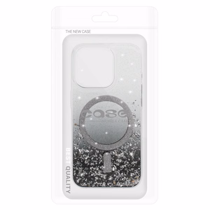 Tel Protect Moonlite Magnētiskais viedtālruņa apvalks Iphone 14 Pro Max melns caurspīdīgs